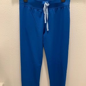 Tall XS Figs Royal Blue Livingston Scrub Pants